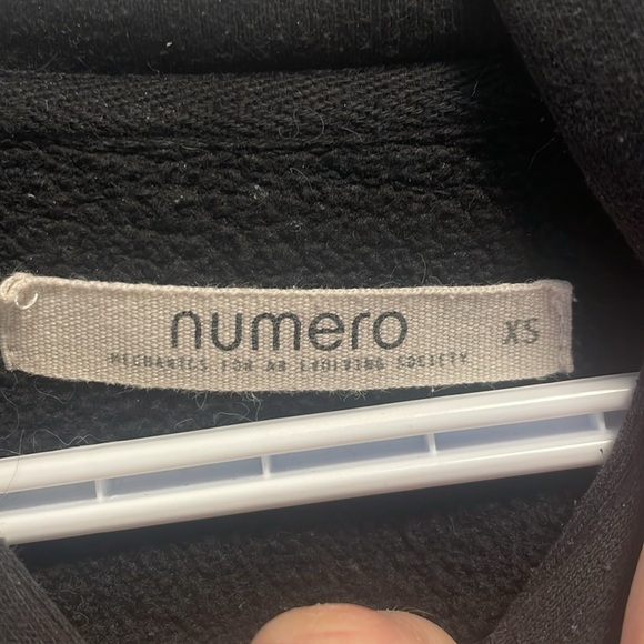 Black Numero Hoodie, Size XS - Picture 2 of 6